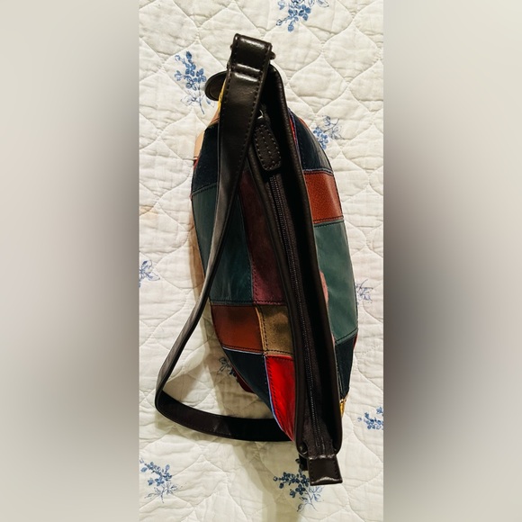 Wilson’s Vintage Leather Patchwork Shoulder Bag - Picture 5 of 12